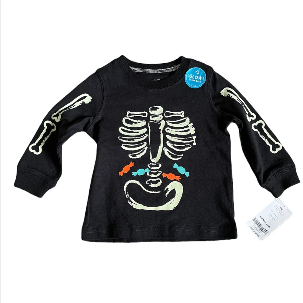 Carters Skeleton Halloween Shirt